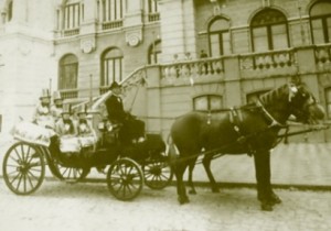 Primeiro transporte de passageiros na cidade